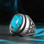 "TRIBU" Grosse Bague Turquoise - Vignette | La Petite Bijouterie 