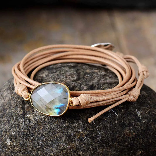 Bracelet Tibétain Labradorite