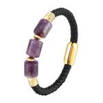 "JASPER" Bracelet Améthyste Homme - Vignette | La Petite Bijouterie 