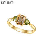 "ELORIA" Bague Citrine Or - Vignette | La Petite Bijouterie 