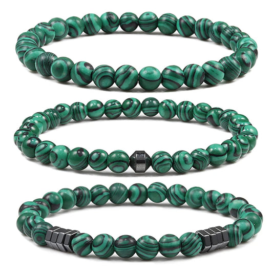 "MEMPHIS" Pierre Malachite Bracelet