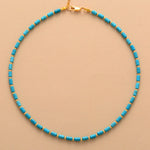 Isabella   Pierre Turquoise Collier - Vignette | La Petite Bijouterie 