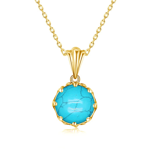 "Astride" Pendentif Turquoise Femme