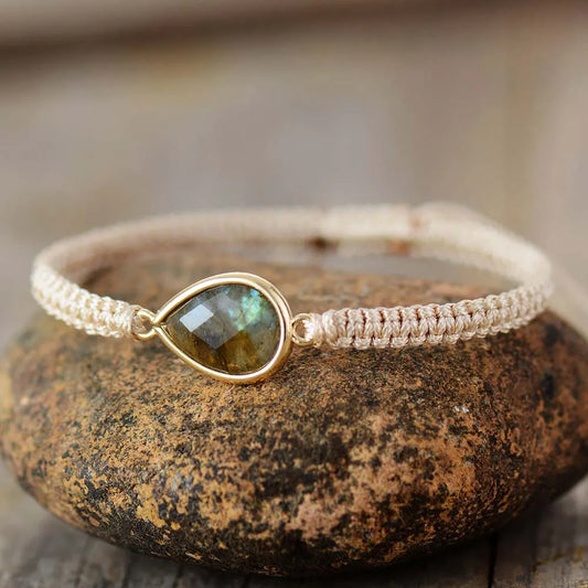 Bracelet Labradorite Grise