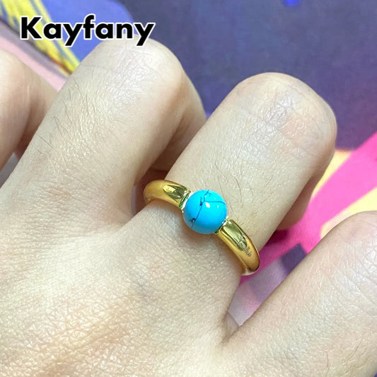 "SOLEIL" Bague avec Turquoise