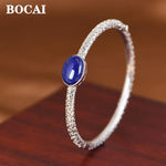 Lady Eleanor - Bracelet Argent avec Pierre Lapis Lazuli - Vignette | La Petite Bijouterie 