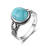 "MYSTÈRE NAVAJO" Bague Argent Turquoise Homme - Vignette | La Petite Bijouterie 