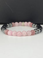 Bracelet Labradorite et Quartz Rose - Vignette | La Petite Bijouterie 