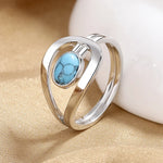 "COYOTE" Bague Femme Turquoise - Vignette | La Petite Bijouterie 