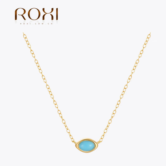 Jade <br> Collier Turquoise et Or