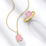 Bague en Quartz Rose - Vignette | La Petite Bijouterie 