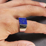 Henri   Bague Homme Lapis Lazuli - Vignette | La Petite Bijouterie 