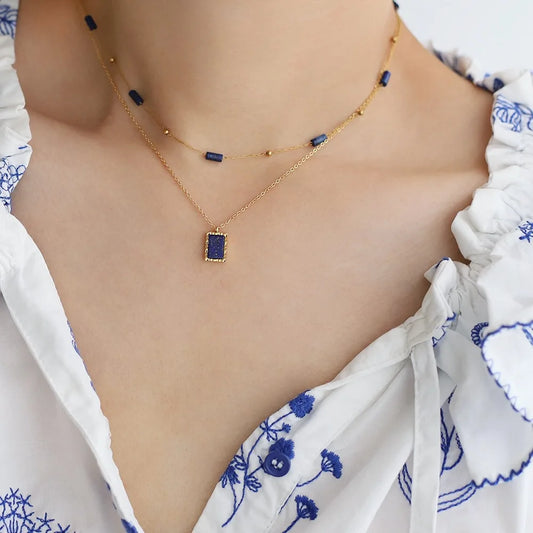 JIMENA - Collier Lapis lazuli pierre naturelle