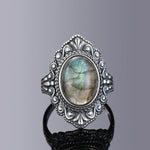 "GWENDOLINE" Bague Argent Labradorite - Vignette | La Petite Bijouterie 