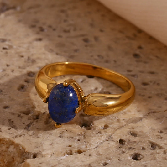 Clotilde <br>  Bague Lapis Lazuli Vintage