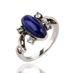 Madeleine    Bague en Lapis Lazuli Argent 925 - Vignette | La Petite Bijouterie 