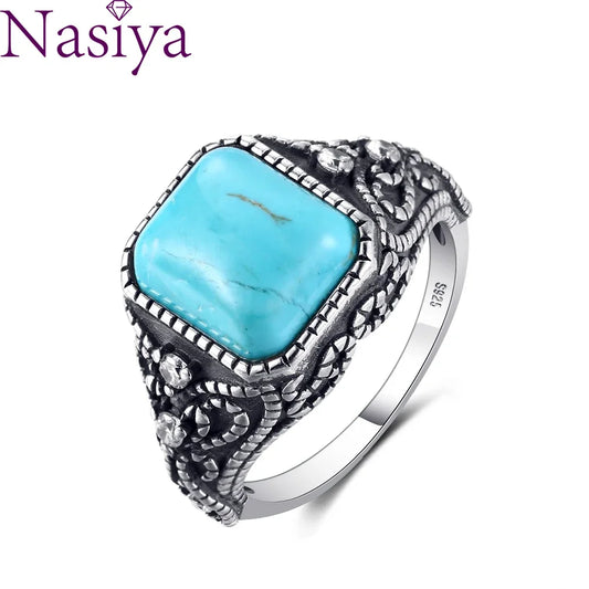 "INDIGÈNE" Bague Turquoise Navajo