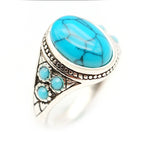 "AIGLE" Bague Turquoise Homme - Vignette | La Petite Bijouterie 