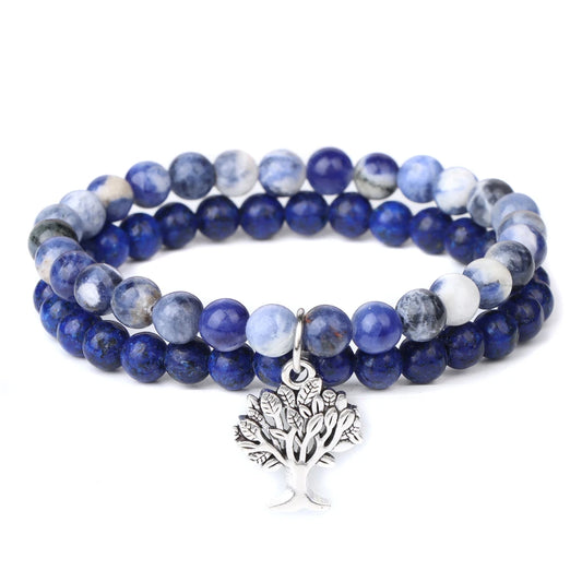 Bracelet Lapis-Lazuli Arbre de Vie