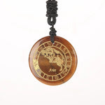 "ATLAS" Collier Œil de Tigre Signes Astrologiques - Vignette | La Petite Bijouterie 