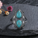 "APACHE" Bague Homme Turquoise Navajo - Vignette | La Petite Bijouterie 