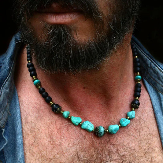 Benjamin <br> Collier Turquoise Homme