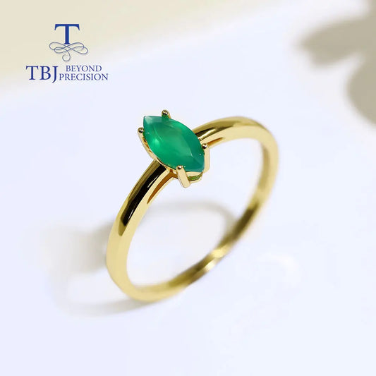 "AVELINE" Bague avec Pierre Agate