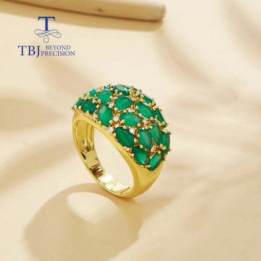 "SOLARIA" Bague Or Agate