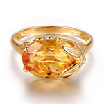 "AURELIA" Citrine Bague - Vignette | La Petite Bijouterie 