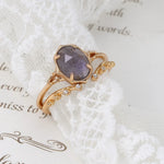 "XANTHE" Bague Pierre Violette Améthyste - Vignette | La Petite Bijouterie 