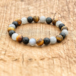 Bracelet Labradorite et Oeil de Tigre - Vignette | La Petite Bijouterie 