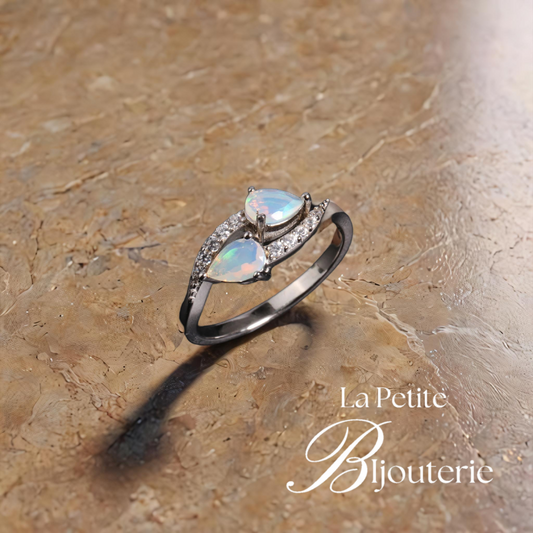 "NINALINE" Bague Opale Naturelle