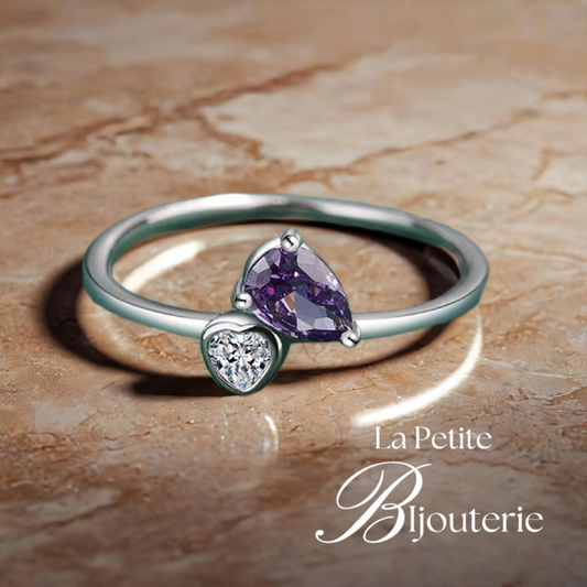 "FABIENNE" Bague Améthyste Ovale