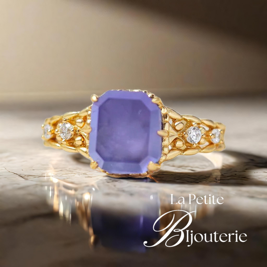 Fiorella <br> Bague Améthyste Bleue