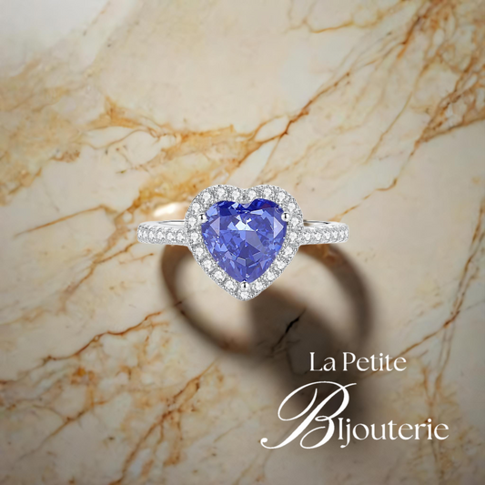 "LARIMAR" Bague Aigue Marine de Fiançailles