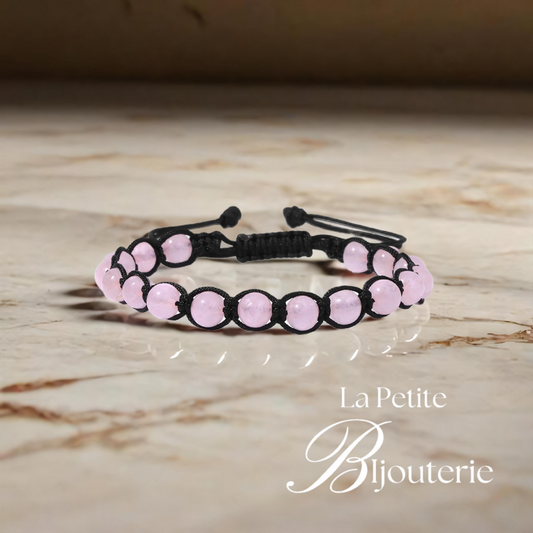 "VELDARA" Bracelet Quartz Rose 6mm